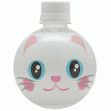 にゃんこ しろねこ/球体ボトルウォーター : mokkuのキャラクターPET