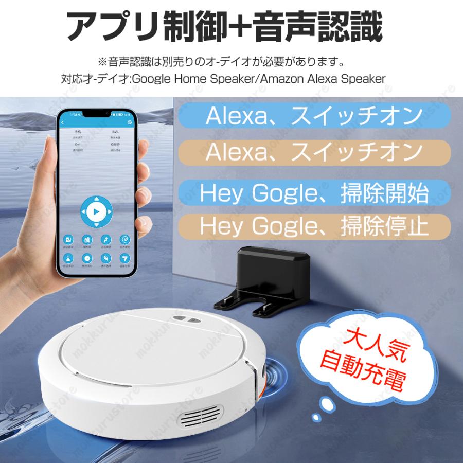 ロボット掃除機 8500Pa 強力吸引 水拭き両用 高性能 自動ゴミ収集 収納