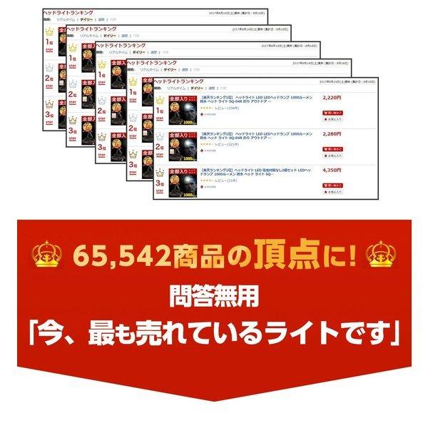 ヘッドライト LED 充電式 超強力 単3電池 1000ルーメン 釣り 防水 アウトドア キャンプ 登山 懐中電灯 停電 | N-FORCE | 03