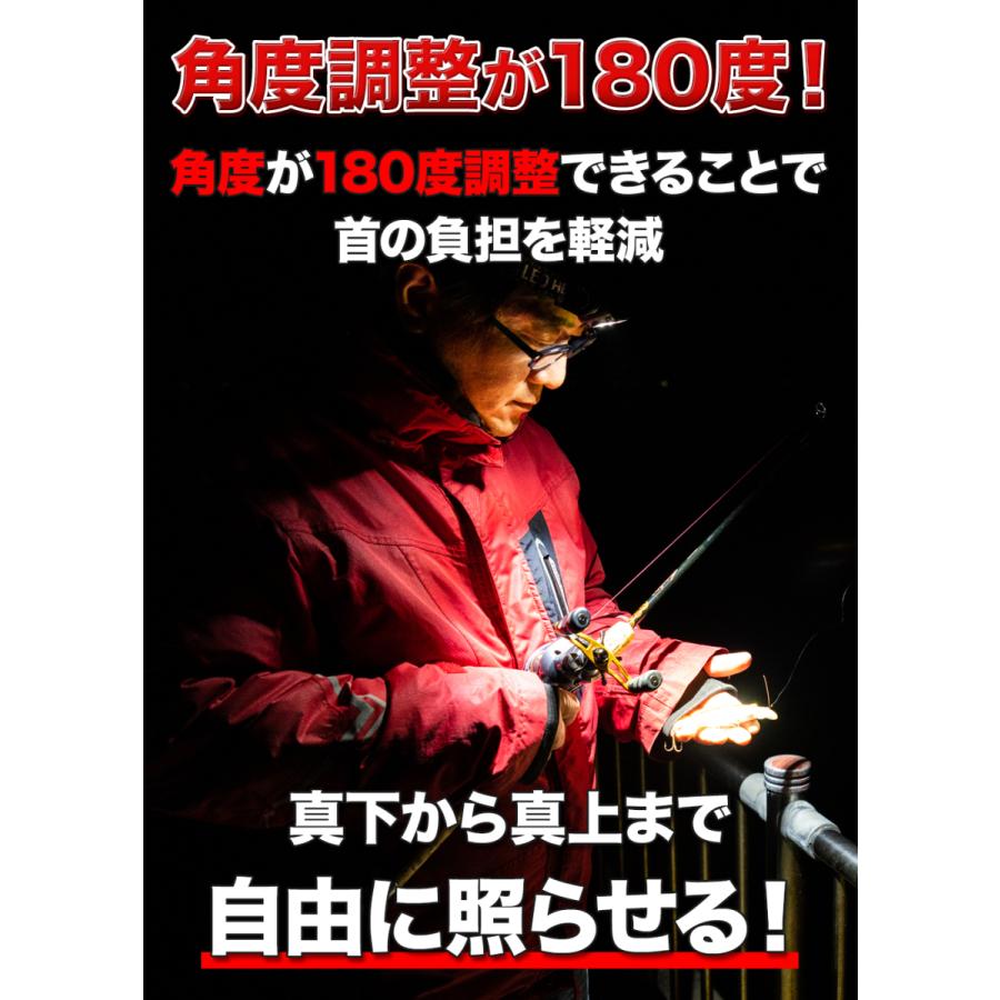 ヘッドライト 充電式 LED ヘッドランプ 釣り 登山 最強ルーメン アウトドア キャンプ 登山 センサー LEDヘッドライト｜moko2｜04