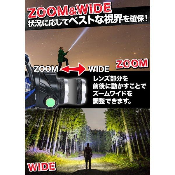 N-FORCE ヘッドライト 充電式 超強力 LED ヘッドランプ 釣り