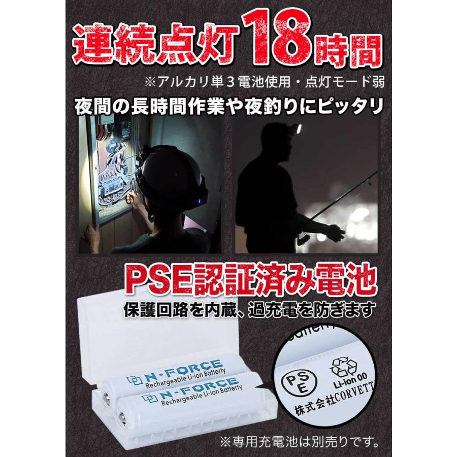 ヘッドライト 充電式 超強力 LED ヘッドランプ 釣り 登山 5000ルーメン アウトドア キャンプ 登山 センサー SR-02｜moko2｜09