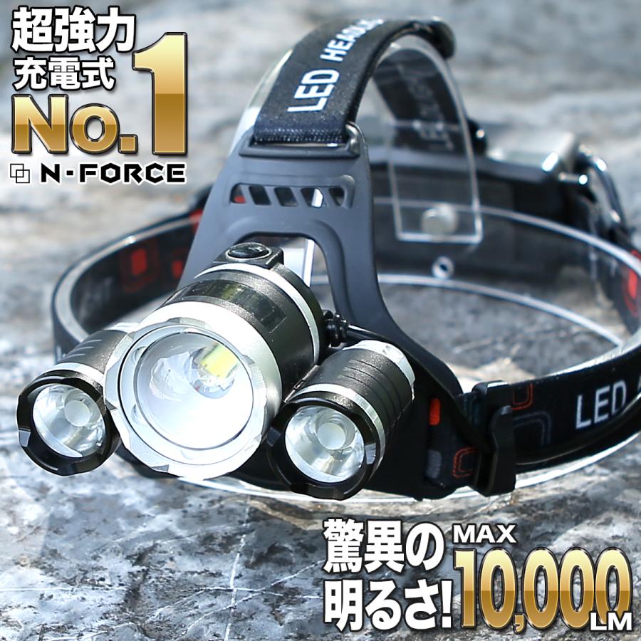 ヘッドライト 充電式 Led 釣り ヘッドランプ 夜釣り 登山 防災 最強ルーメン アウトドア キャンプ 登山 作業用ledヘッドライト 明るい Tr33 N Force 通販 Yahoo ショッピング