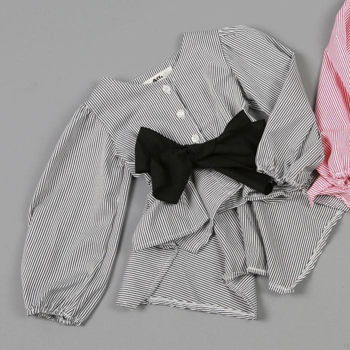韓国子供服ブランド Atti ストライプリボンシャツ At25tm 犬の洋服ならドッグウエア通販moko 通販 Yahoo ショッピング