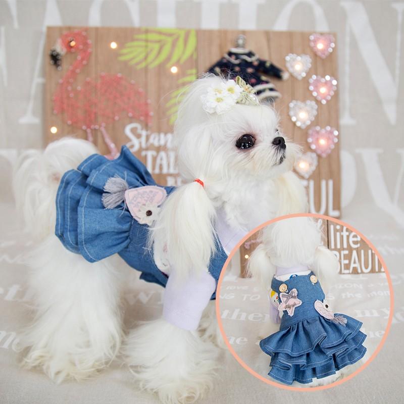 ランダーデニムワンピ Tonyhoby セレブ ワンピース 姫系 フリル 高級 冬服 おしゃれ 人気 デニム ジーパン 女の子 流行 可愛い Th122 491 犬の洋服ならドッグウエア通販moko 通販 Yahoo ショッピング