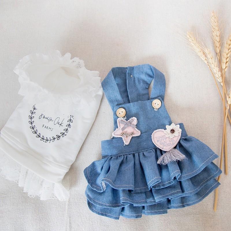 ランダーデニムワンピ Tonyhoby セレブ ワンピース 姫系 フリル 高級 冬服 おしゃれ 人気 デニム ジーパン 女の子 流行 可愛い Th122 491 犬の洋服ならドッグウエア通販moko 通販 Yahoo ショッピング