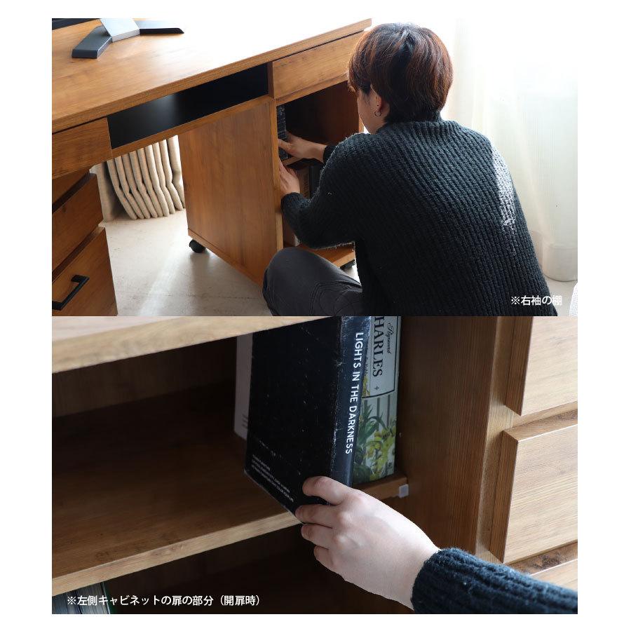 デスク 学習机 パソコン テレワーク 伸縮 幅110 木製 コーナー 在宅