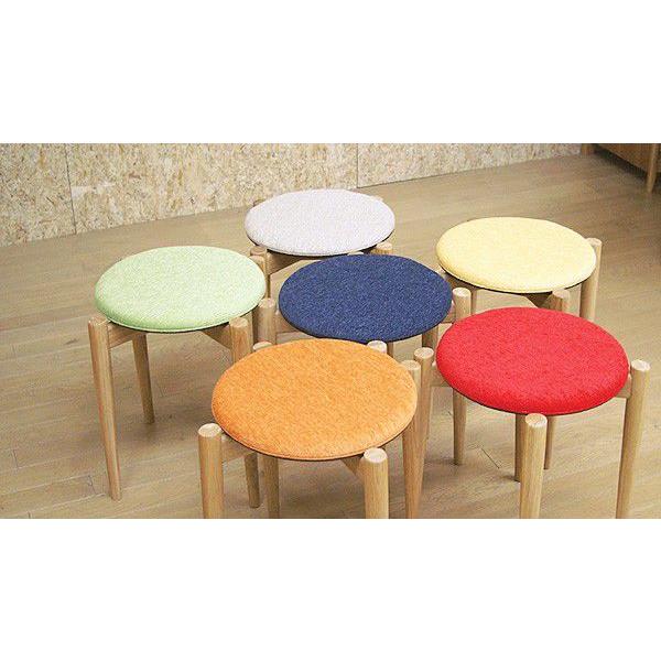 スツール クローバー スタッキング チェア チェアー 丸椅子 : 大川家具