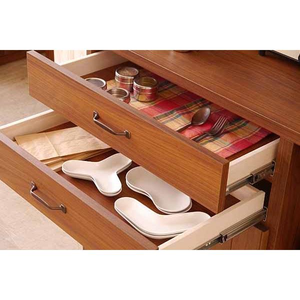 食器棚 カップボード モント 105 オープンボード 開梱設置 : 大川家具