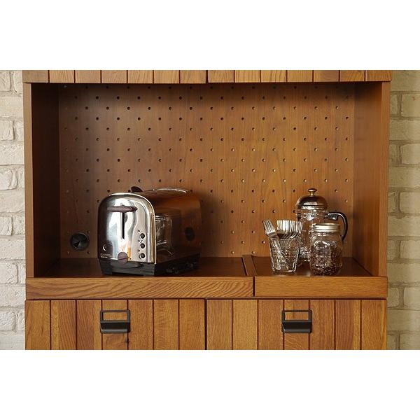 食器棚 キッチンボード ルーデ 90 食器 カップボード 開梱設置 : 大川