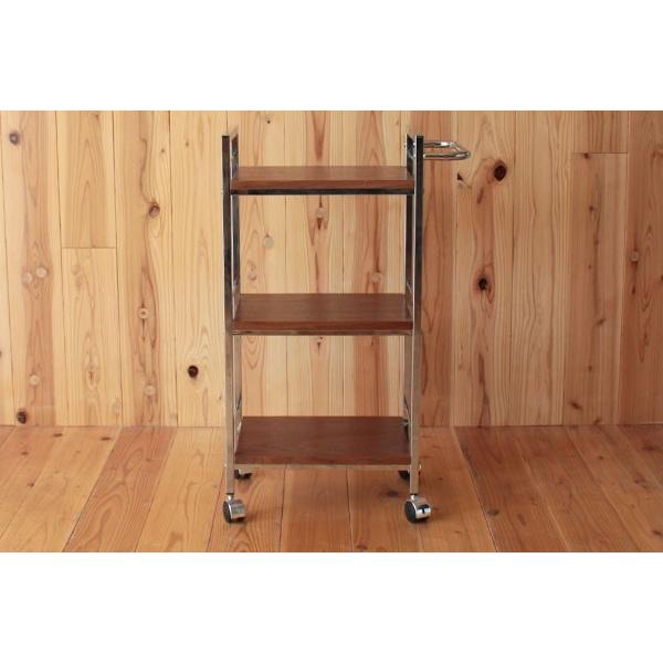 キッチンワゴン ファイン FINE 38 スリムワゴン キャスター付 : 大川