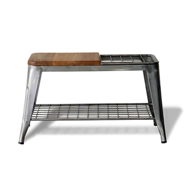 美品☆JOURNAL STANDARD FURNITURE 傘立てベンチ ベンチ 傘立て アンブレラスタンド 玄関先収納 椅子 1281 : 大川家具