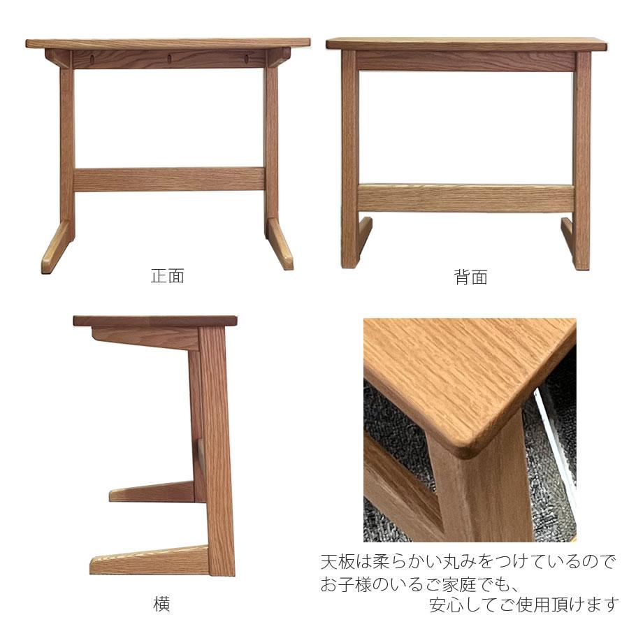 サイドテーブル リビングテーブル オーク無垢 完成品 北欧風 Aステージ 60 サイドテーブル A STAGE 60 SIDETABLE｜moku-moku｜04