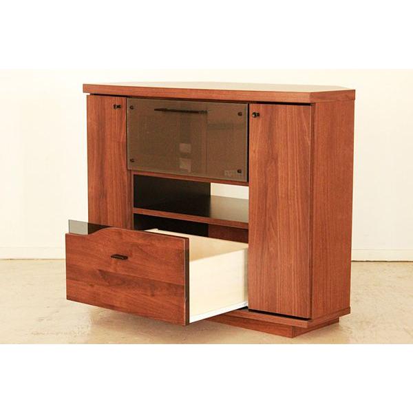 コーナーTVボード テレビ台 クアトロ 90 リビングボード : 大川家具