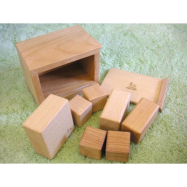 木のおもちゃ はじめての積み木 名前入れ1ヵ所込 飛鳥工房 : 大川家具