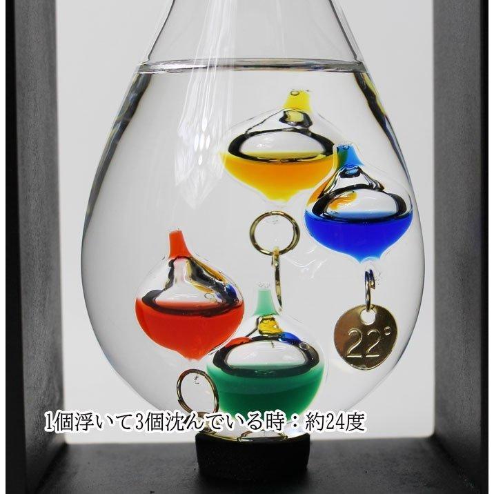 Fun Science ガラスフロート温度計 しずく フレーム付 333-213 : 木馬