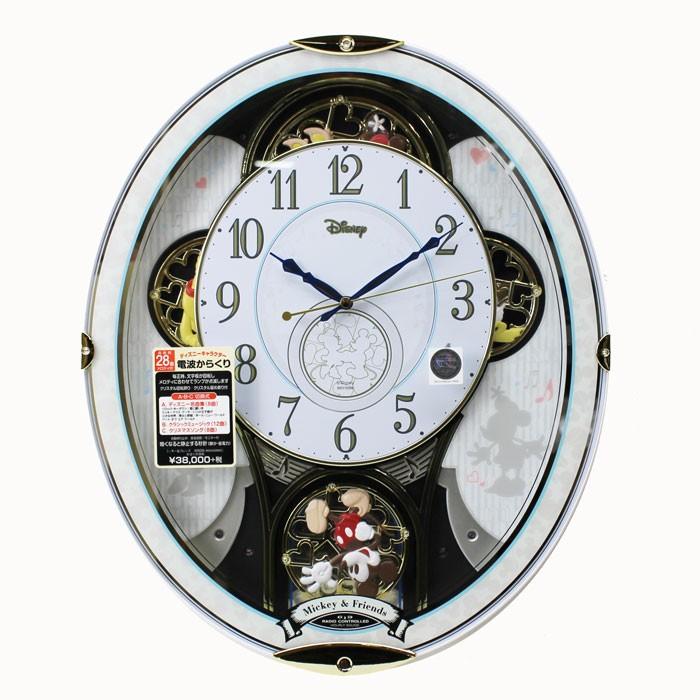 リズム からくり時計 電波掛け時計 ミッキー&フレンズ M509 リズム からくり時計 電波掛け時計 ミッキー&フレンズ M509