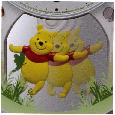 RHYTHM リズム くまのプーさん 電波掛け時計 アミュージング時計