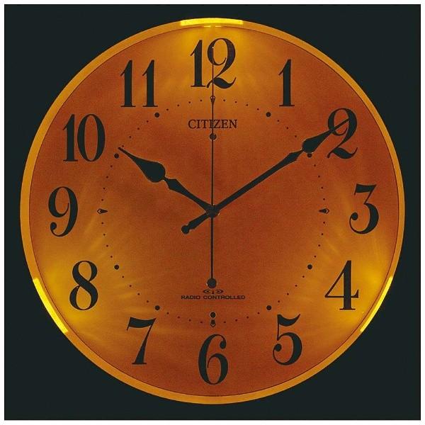 リズム シチズン 電波掛け時計 4MYA36-006 夜間点灯 : 木馬家具 - 通販