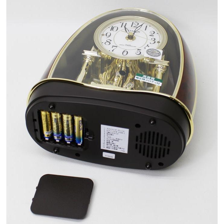 CITIZEN シチズン メロディ付電波置き時計 メロディ12曲 茶 木目 CITIZEN シチズン メロディ付電波置き時計 メロディ12曲 茶 木目