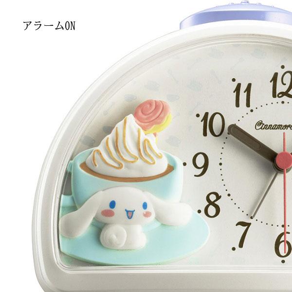 リズム時計 Rhythm キャラクター目覚まし時計 シナモロール 白パール色 4se563mb03 4se563mb03 木馬家具 通販 Yahoo ショッピング