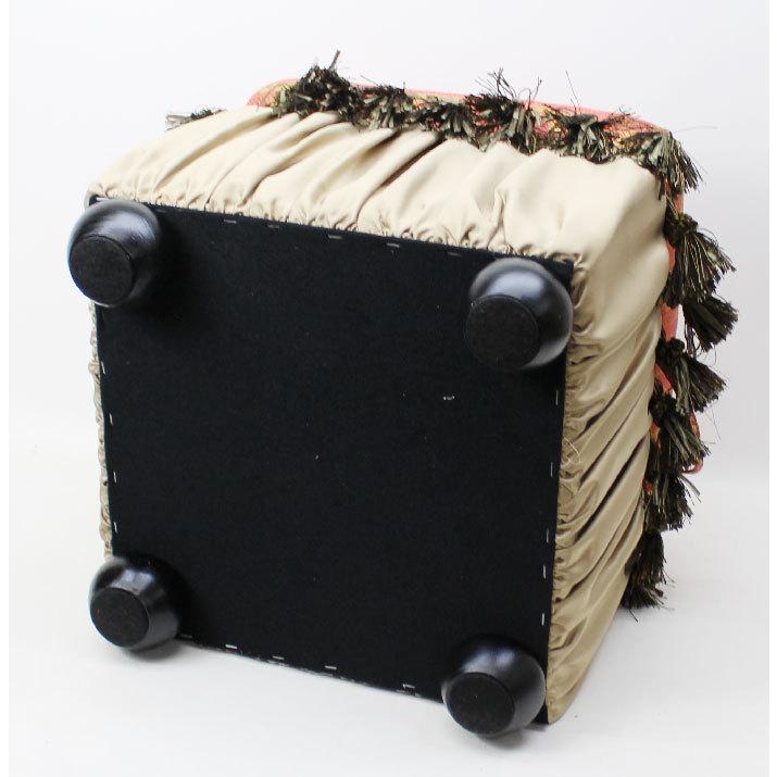 アクアフラワー 収納スツール レッド 76136 一人掛け椅子 : 木馬家具