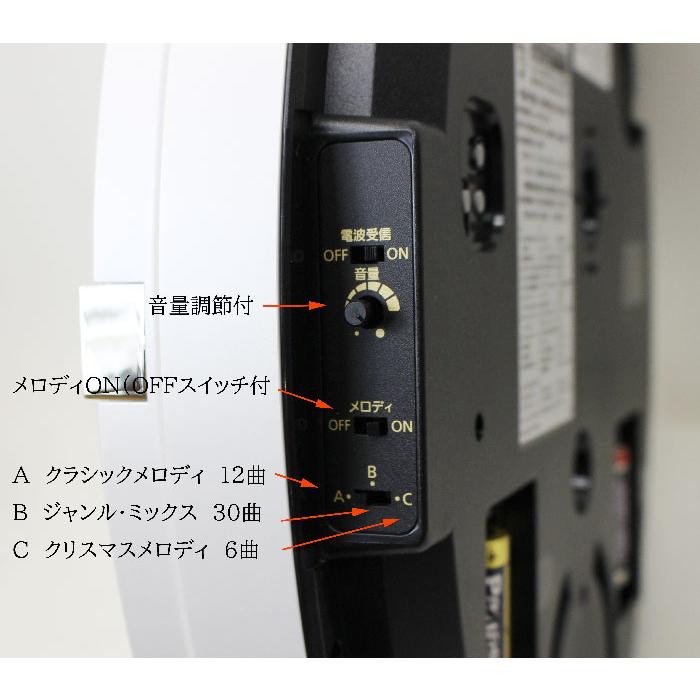 リズム時計 電波からくり時計 スモールワールドノエルNS 48曲 連続 