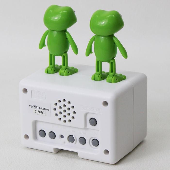リズム 目覚し時計 ケロクロック2 歌うカエル ランダム音声機能 リズム 目覚し時計 ケロクロック2 歌うカエル ランダム音声機能