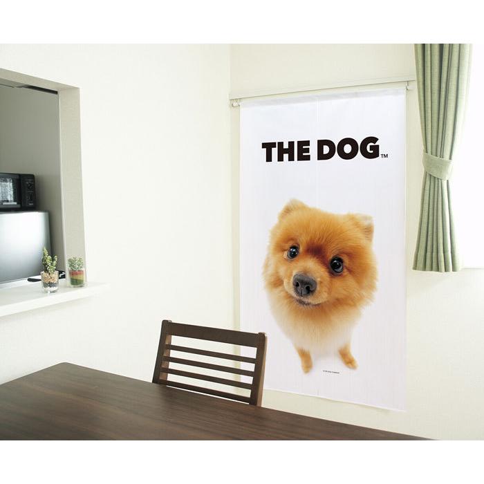 のれん THE DOG ポメラニアン オレンジ 犬のれん 幅85×丈150cm 日本製 95984 コスモ｜mokubakagu｜05