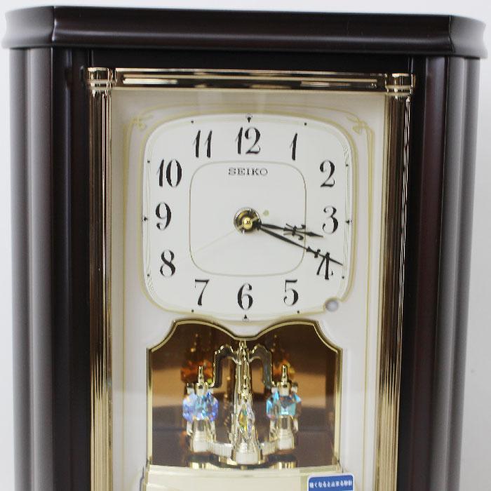 SEIKO（セイコー） 電波置き時計 曲面ガラス スワロフスキクリスタル