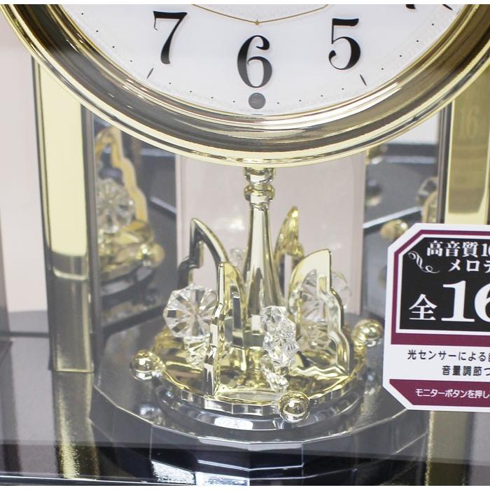 SEIKO セイコー メロディ付き 電波置時計 回転飾り 濃茶マーブル SEIKO セイコー メロディ付き 電波置時計 回転飾り 濃茶マーブル