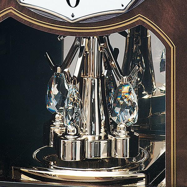 SEIKO セイコー 電波置時計 木枠 回転飾り付き 濃茶木地塗装 SEIKO セイコー 電波置時計 木枠 回転飾り付き 濃茶木地塗装