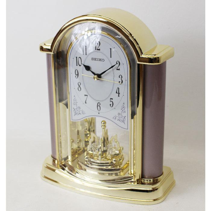 SEIKO セイコー 置き時計 回転飾り付き 金色光沢 BY41 取り寄せ SEIKO セイコー 置き時計 回転飾り付き 金色光沢 BY41 取り寄せ