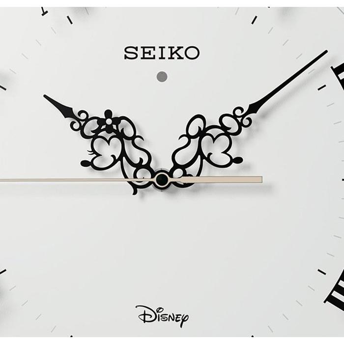 ★SEIKO Disney FS506W★掛時計★美品！セイコー×ディズニー★ SEIKO（セイコー） 大人ディスニー ミッキー ミニー 電波掛時計 白塗装