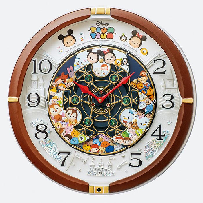 SEIKO（セイコー） ツムツム からくり掛け時計 ディズニータイム 茶