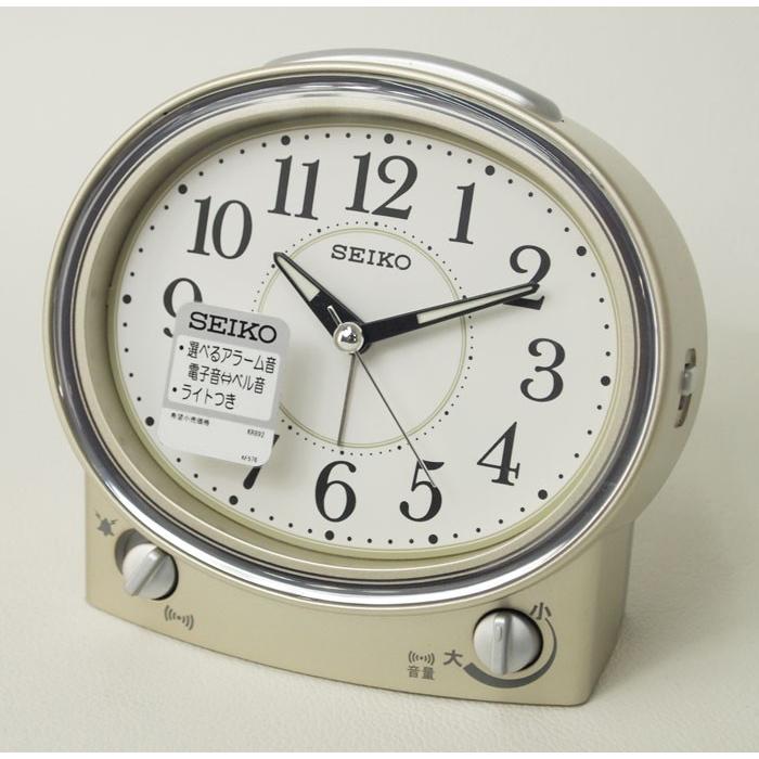 セイコークロック 目覚まし時計 Kr2g 音量調節機能付き 薄金色パール アナログ Kr2g 木馬家具 通販 Yahoo ショッピング