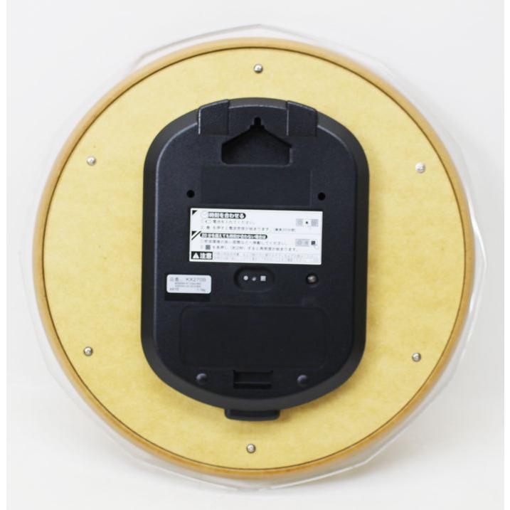 未使用品 セイコークロック 掛時計 電波 薄茶木地 KX270B SEIKO（セイコー） 電波掛け時計 スタンダード 薄茶木地 KX270B : 木馬