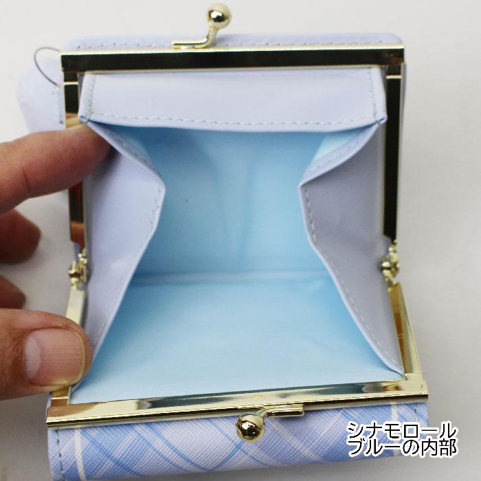 サンリオ 三つ折りがまぐち財布 口金ミニ財布 リボンプレート チャーム