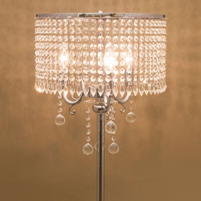 クリスタル フロアランプ LENA レナ 3灯 E12/水雷型 LENA F3D お  