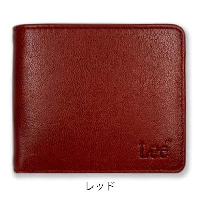 LEE リー 柔らか ゴートレザー二つ折り財布 ウォレット 山羊革 本革