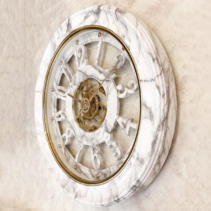 送料無料 壁掛時計 ビクトリアンパレス ウォールクロック 大理石柄
