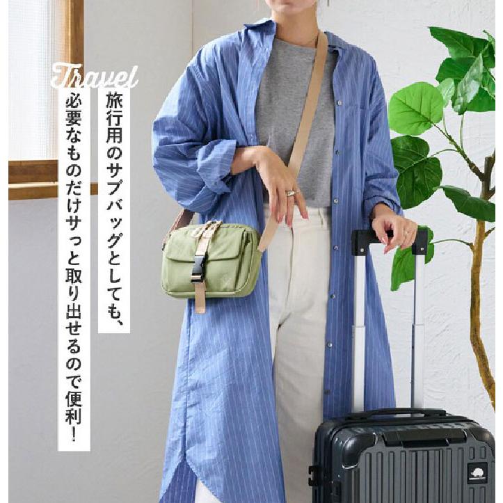ショルダーバッグ 小さめ お財布ショルダー 軽量 撥水 多収納 LIZDAYS