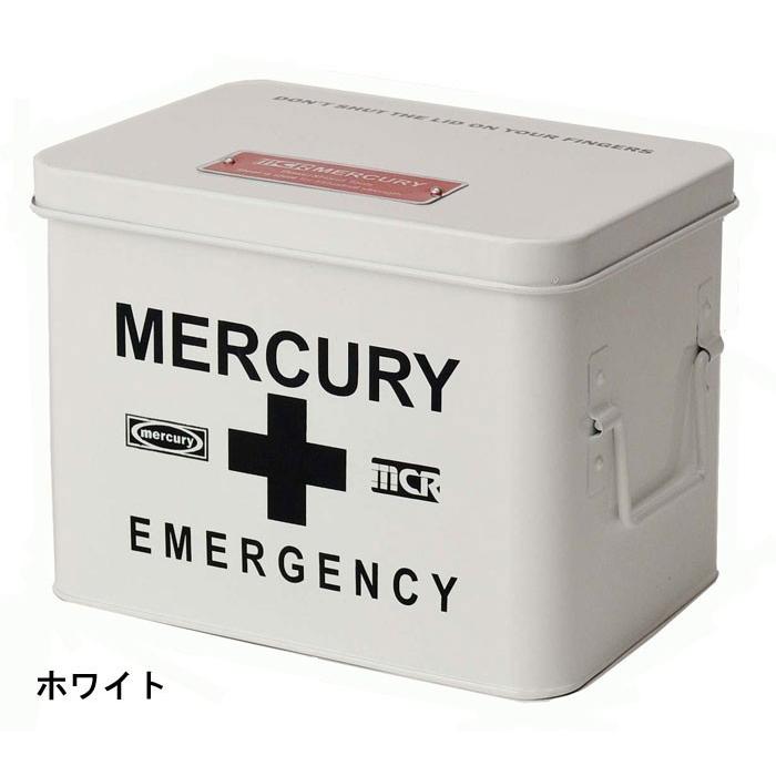 マーキュリー 救急箱 エマージェンシーボックス トレー付き 金属