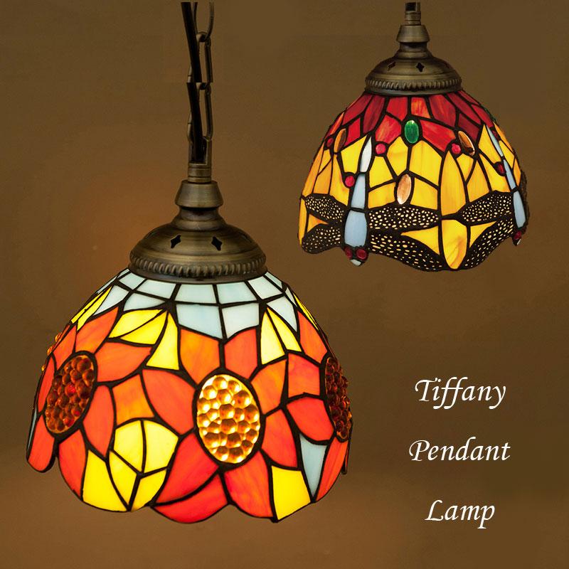 アンティーク調 天井照明【LED電球付属】 ティファニー ペンダントランプ