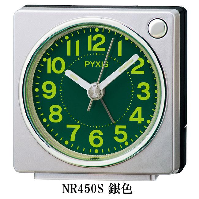 セイコー PYXIS ピクシス クオーツ 目覚まし時計 電子音 黒NR449K/白