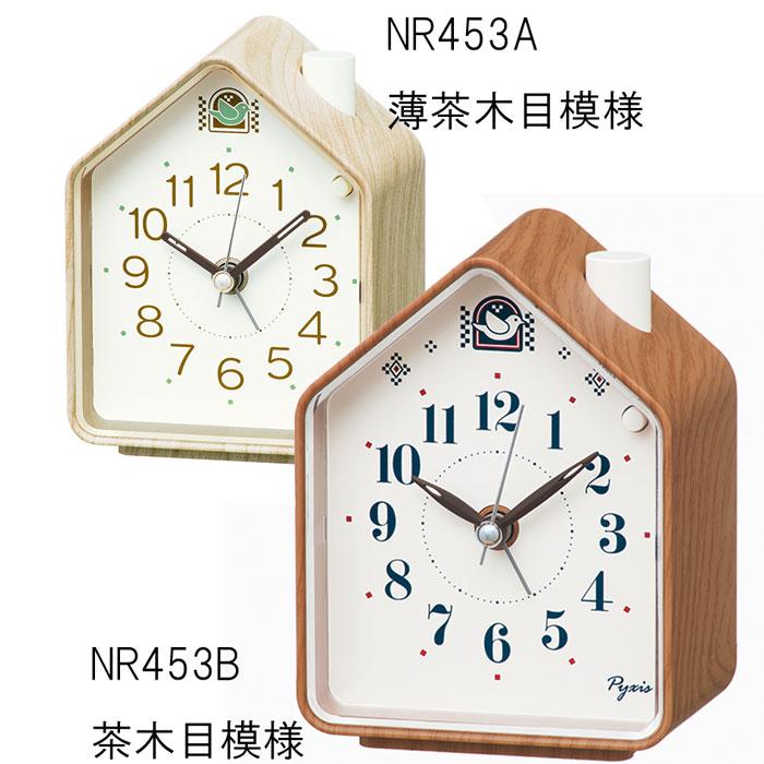 セイコー 目覚まし時計 ネイチャーサウンド 鳥の鳴き声 薄茶木目模様