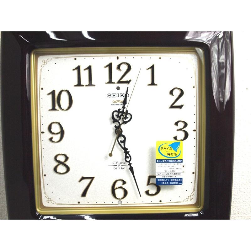 SEIKO（セイコー） チャイム&ストライク 電波掛け時計 報時時計 木枠
