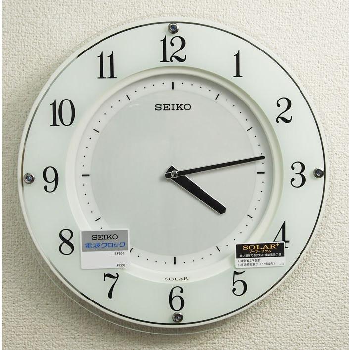 セイコー SEIKO 電波時計 ソーラープラス 掛け時計 SF502B