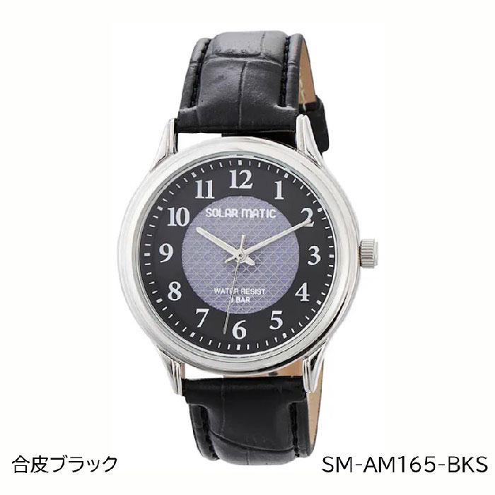 TELVA テルバ アナログウオッチ ソーラー 腕時計 メンズ SM-AM165-BKS