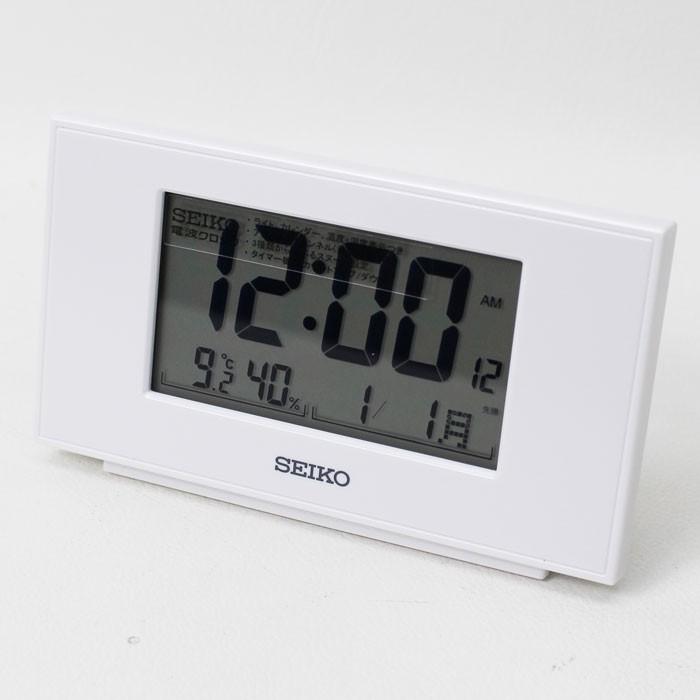 Seiko セイコークロック 置き時計 目覚まし時計 電波時計 Sq790w Sq790w 木馬家具 通販 Yahoo ショッピング